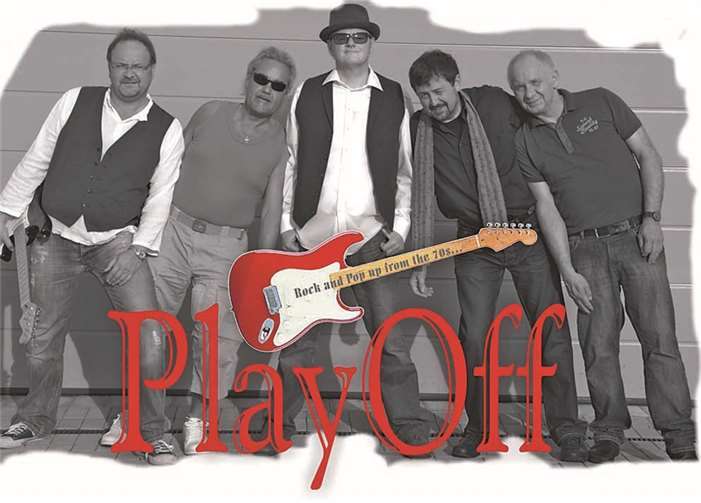 Die Musiker sorgen mit „handgemachter“ Rockmusik für Stimmung.privat