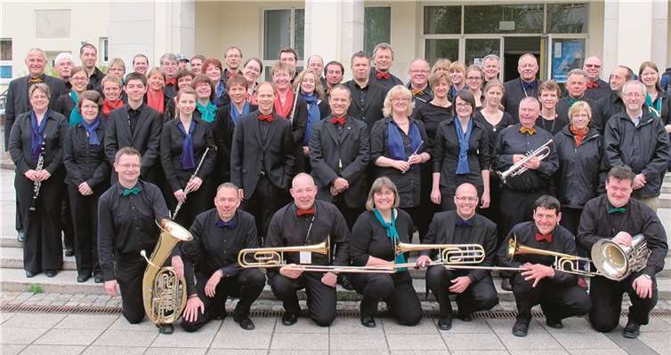 Die Musikfreunde Fidelia Wormersdorf beim 5. Deutschen Musikfest in Chemnitz. privat