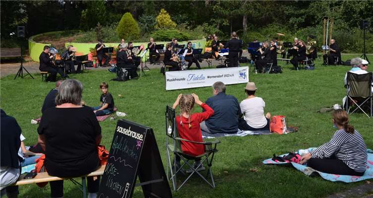 Die Musikfreunde Fidelia Wormersdorf im Freizeitpark Rheinbach.Foto: privat