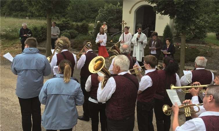 Die Musikfreunde Lantershofen begleiteten die Pilger musikalisch.Privat