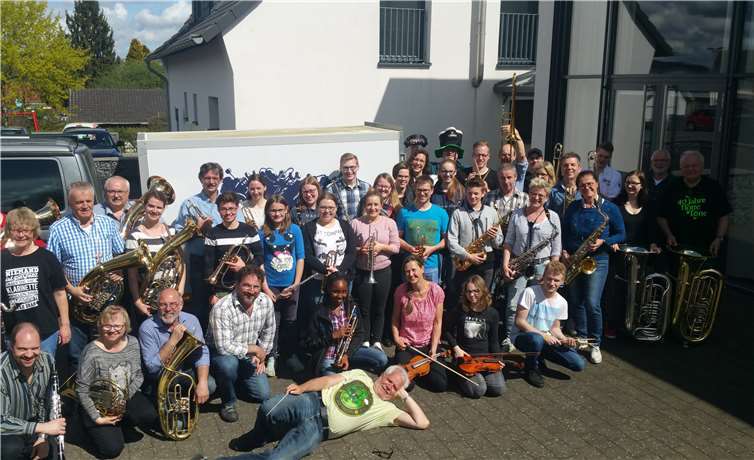 Die Musikfreunde Lantershofen probten fleißig für das Frühlingskonzert am Samstag, 12. Mai.privat