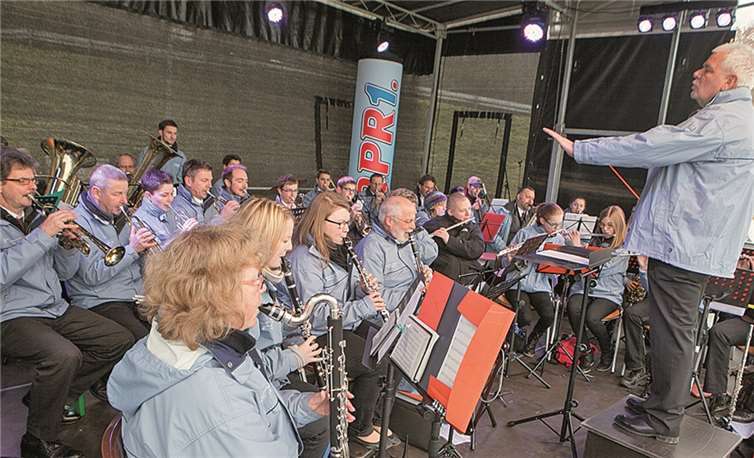 Die Musikfreunde Lantershofen sorgten mit ihrem Auftritt für gute Laune beim Publikum. Jost