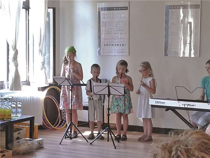 Die Musikjugend der Blocker Musikanten verabschiedete sich aus der Früherziehung.privat