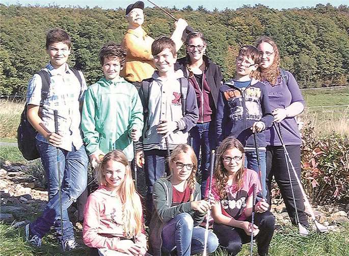 Die Musikjugend erprobte ihr Geschick am Golfschläger bei sonnigem Spätsommerwetter.privat