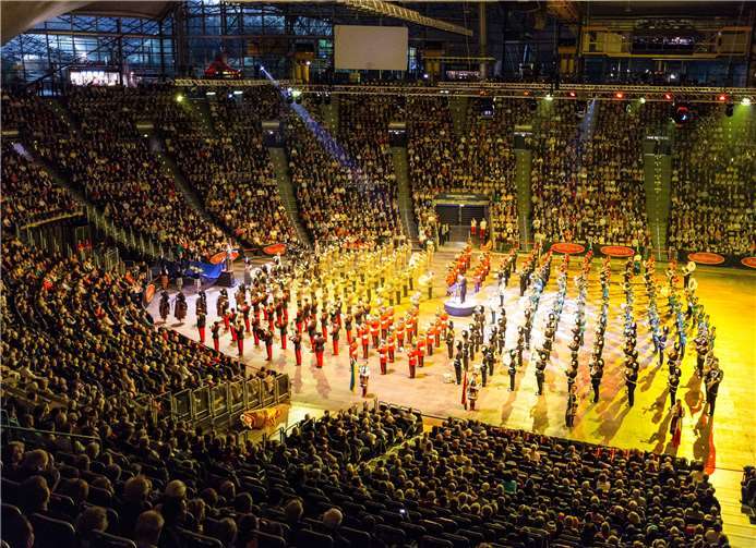 Die Musikparade ist das größte Livemusik-Spektakel der Blasmusik. Quelle: Musikparade GmbH