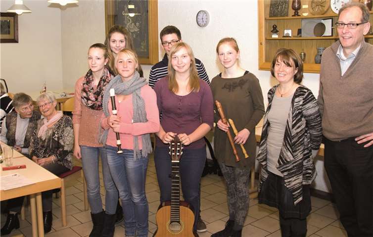 Die Musikschüler gaben ein kleines Konzert zum Besten. privat
