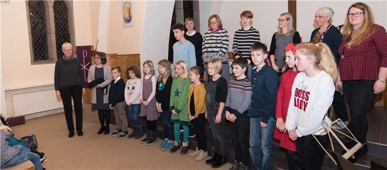 Die Musikschüler von Irmgard Morschhausen hatten eigens ein Repertoire für die offene Probe zusammengestellt. privat