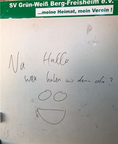 Die Nachricht hinterließen die Täter.Foto: privat