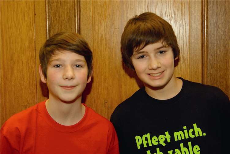 Die Nachwuchstalente Michel Stein und Leon Hause rockten die Bühne.