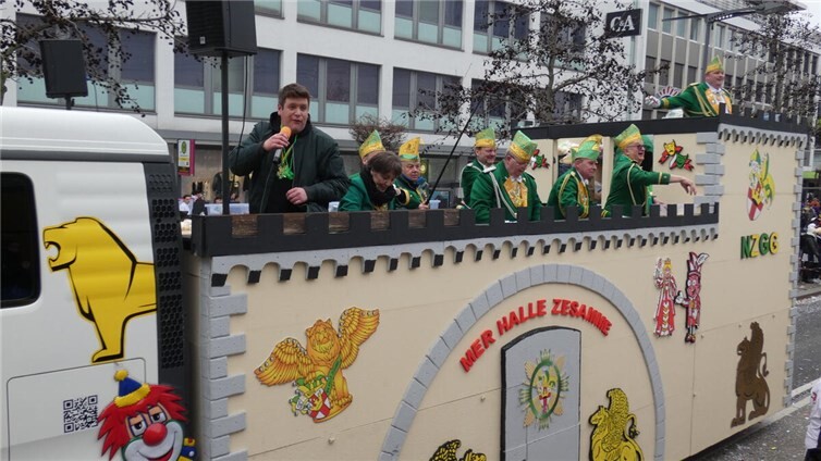 Die Narrenzunft Karthause belegte den ersten Platz bei den Komiteewagen.