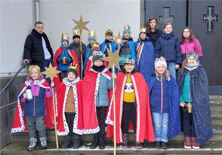 Die Naunheimer Sternsinger.  Foto: privat