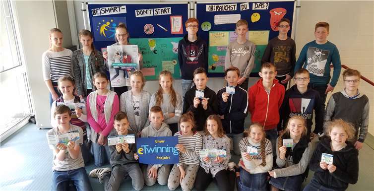 Die Nelson-Mandela-Schule ist für ihr europäisches Schulprojekt über Raucherprävention ausgezeichnet worden.Foto: privat