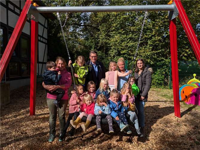 Die Nestschaukel sorgte für große Freude.Foto: privat