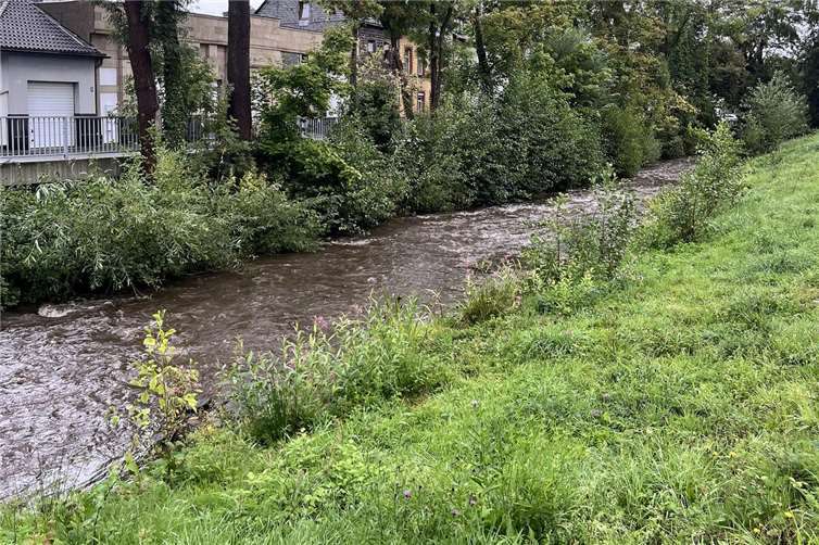 Die Nette im Bereich der Bürresheimer Straße gegen halb eins. Foto: Anna Schüller / Stadt Mayen