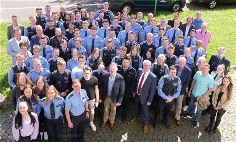 Die Neuen im PP Koblenz. Quelle: Polizeipräsidium Koblenz