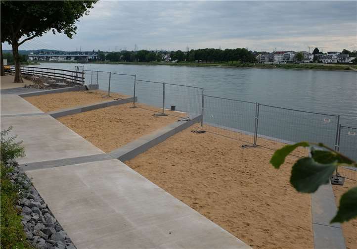 Die Neugestaltung des Deichvorgeländes nimmt weiter Formen an. Foto: Stadt Neuwied