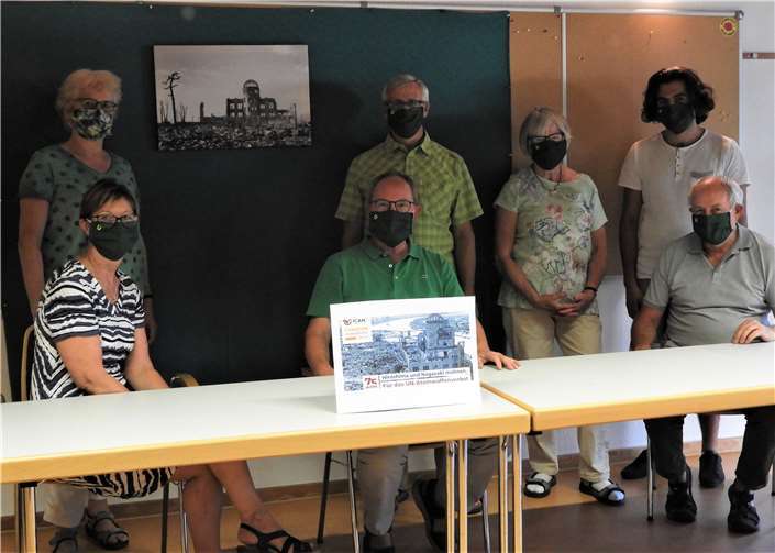 Die Neuwieder Grünen erinnerten an den Abwurf der Atombomben auf Hiroshima und Nagasaki.Foto: Bündnis90/Die Grünen Neuwied