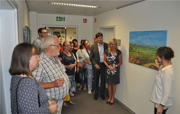 Die Neuwieder Künstlerin Andrea Kollig (rechts) leitete den Workshop.Foto: privat