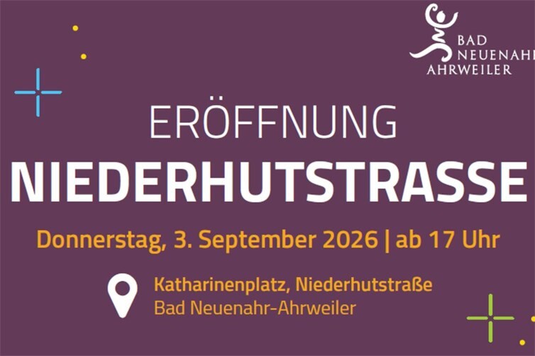 Die Niederhutstraße in Ahrweiler wird am 3. September feierlich eröffnet.