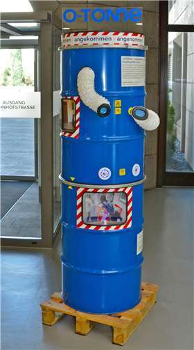 Die O-TONne kann noch bis zum 14. Juni im Foyer der Kreisverwaltung besichtigt werden.privat