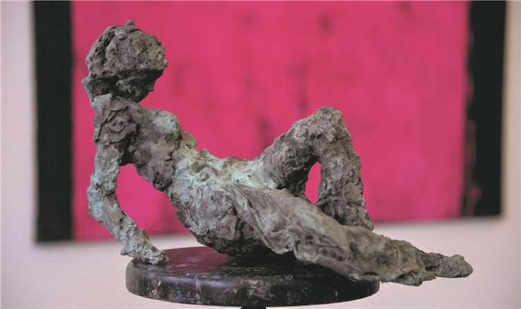 Die Oberflächen der Arbeiten des Malers und Bildhauers Thomas Kesseler sind plastisch bis auf feinste Nuancen durchgearbeitet. Foto: privat