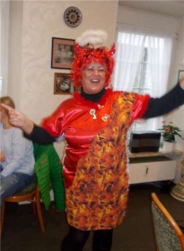 Die Obermöhn Marion begeisterte mit ihren Vorträgen beim Möhnenkaffee.