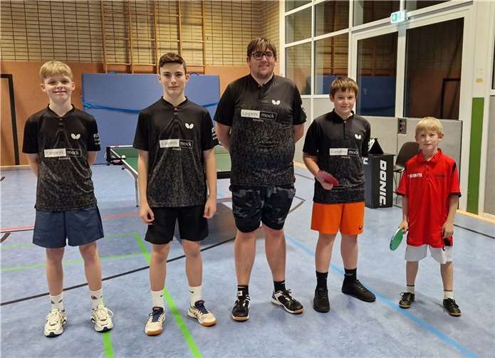 Die Oberwinterer Jugendmannschaft erkämpfte sich ein 5:5 gegen den TTC Dohr II. Quellen: TTV Oberwinter