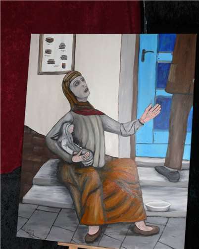 Die Ölbilder sind den Menschen gewidmet, die in Unfreiheit waren oder sind.