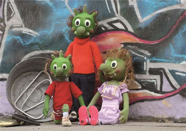 Die Olchis lieben Müll und Unrat. privat