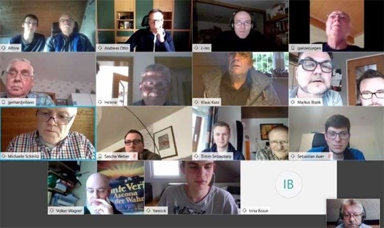 Die Online-Chorprobe ersetzt auf keinen Fall die Präsenzprobe, aber ist eine gute Alternative. Foto: privat