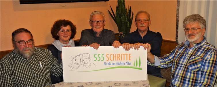 Die Organisatoren der 555er freuen sich auf die Begegnungen mit allen Ü-80-Seniorinnen und Senioren aus dem Buchfinkenland (auf dem Foto fehlen Heiderose Weible, Hans-Jürgen Merfels und Franz Schmitz) Foto: privat