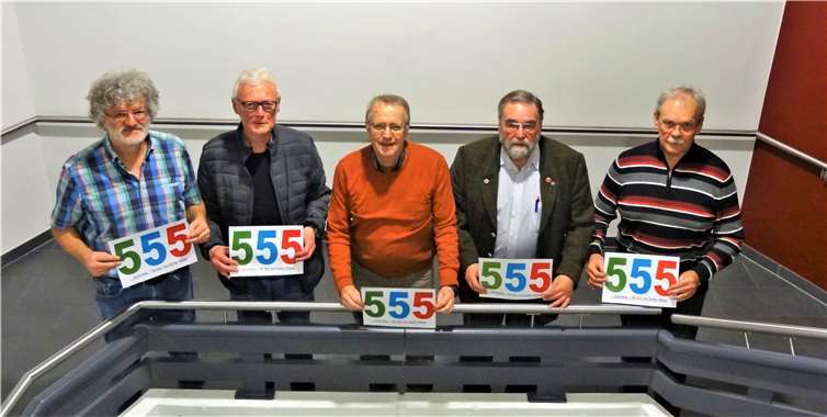Die Organisatoren der 555er freuen sich nach Fertigstellung des Jahresprogrammes auf die Begegnungen mit vielen hochaltrigen Seniorinnen und Senioren. Foto: privat