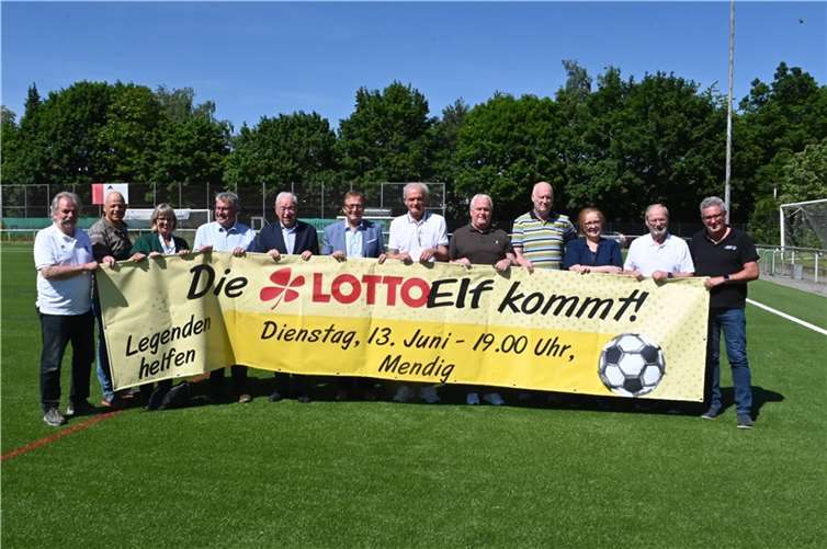 Die Organisatoren freuen sich auf das Spiel der Legenden.  Fotos: SK