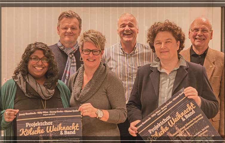 Die Organisatoren freuen sich auf viele Besucher bei der diesjährigen „Kölschen Weihnacht“. privat