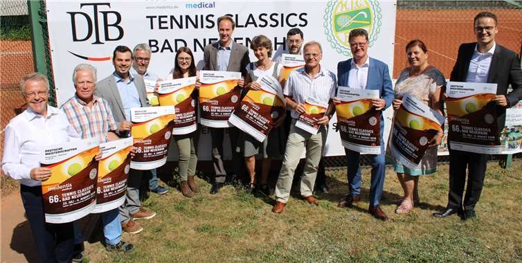Die Organisatoren und Sponsoren der „Tennis Classics“ freuen sich auf Tennis der Spitzenklasse. Foto: DU