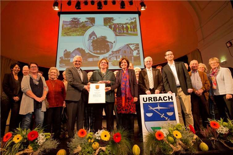 Die Ortsgemeinde Urbach bekam die Auszeichnung „Bronze“ in der Hauptklasse verliehen.