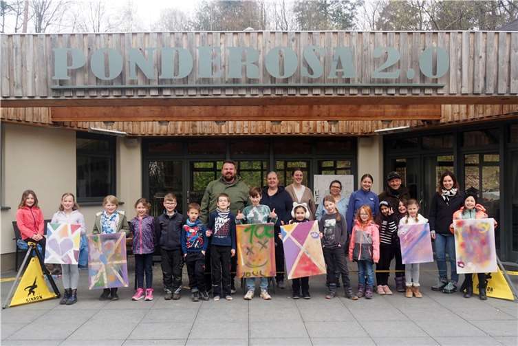 Die Osterferienbetreuung der Stadt Bendorf fand in diesem Jahr erstmals im Vereinsheim „Ponderosa 2.0“ der Turnerschaft Bendorf in Stromberg statt. Quelle: Stadt Bendorf