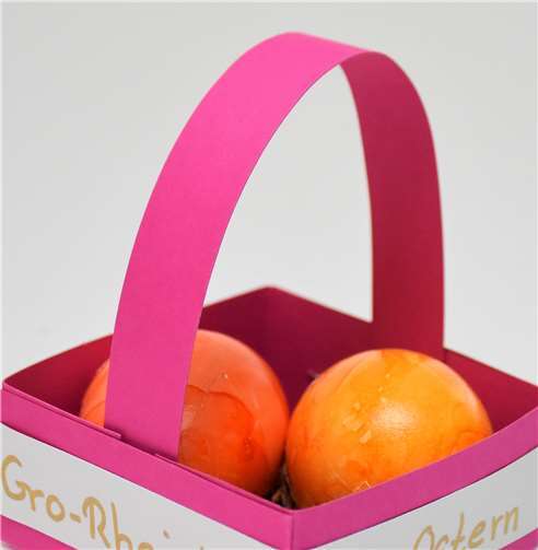 Die Osternester wurden selbst gebastelt.