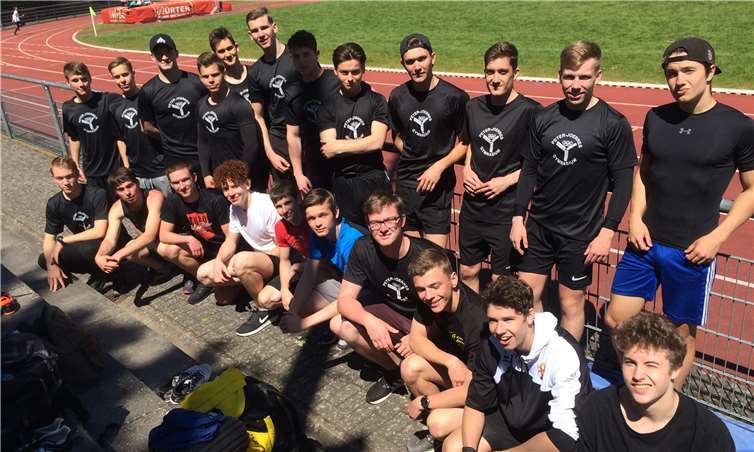 Die PJG-Leichtathleten beim Regionalvorentscheid in Mayen: eine starke Mannschaft. Foto: privat
