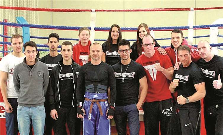 Die PRIZE-RING FIGHTER vor ihren Kämpfen.privat