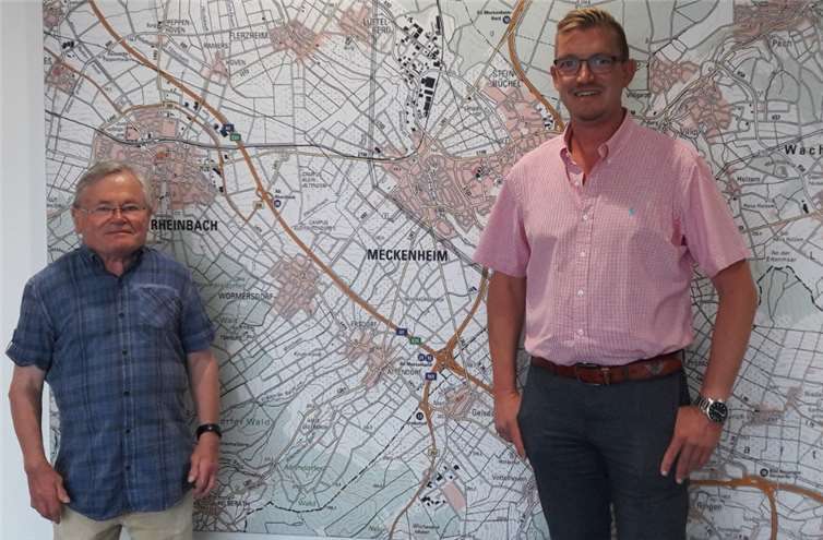 Die Parteivorsitzenden (li.) Wolfgang Philipp (Bündnis 90/Die Grünen Meckenheim) und Marco Deckers (SPD Meckenheim). Foto: privat