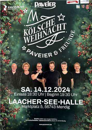 Die Paveier feiern am Samstag, 14. Dezember, wieder mit Freunden eine „Kölsche Weihnacht“ in der Mendiger Laacher See-Halle. Foto: Manfred Esser
