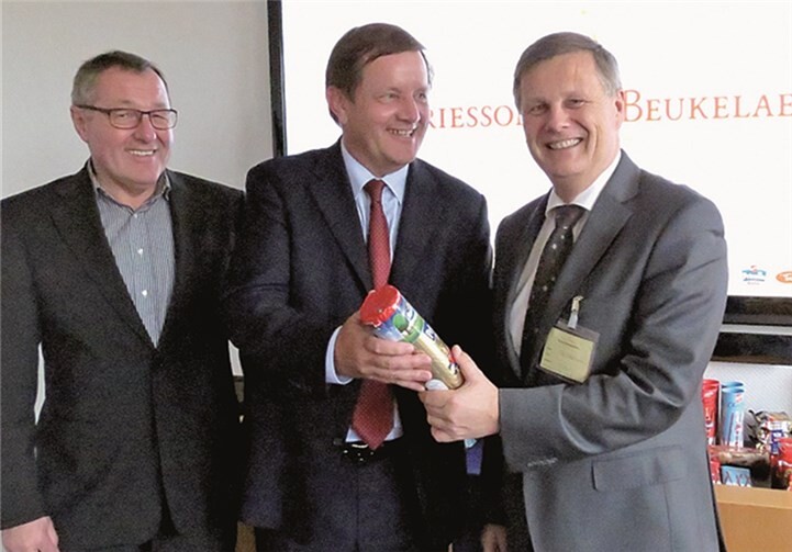 Die Personen v.l. Werkleiter Hans-Josef Schäfer, Griesson Geschäftsführer Andreas Land, SGD Nord Präsident Dr. Ulrich Kleemann. SGD