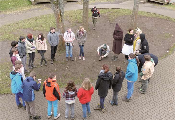 Die Pfadfinder mussten zunächst einen Unvergesslichkeitstrank brauen, um Yodas Gedächtnis auf die Sprünge zu helfen. privat