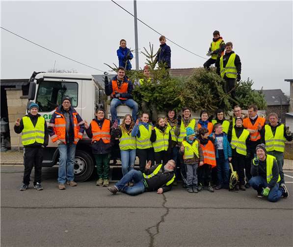 Die Pfadfinder sind zufrieden mit der diesjährigen Weihnachtsbaumaktion. Foto: privat