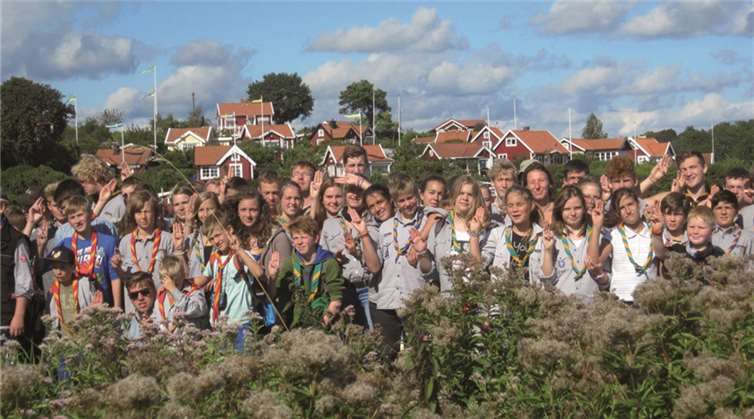 Die Pfadfindergruppe in Karlskrona. privat