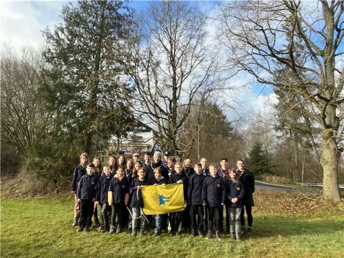 Die Pfadfinderinnen und Pfadfinder aus Thür.  Foto: privat