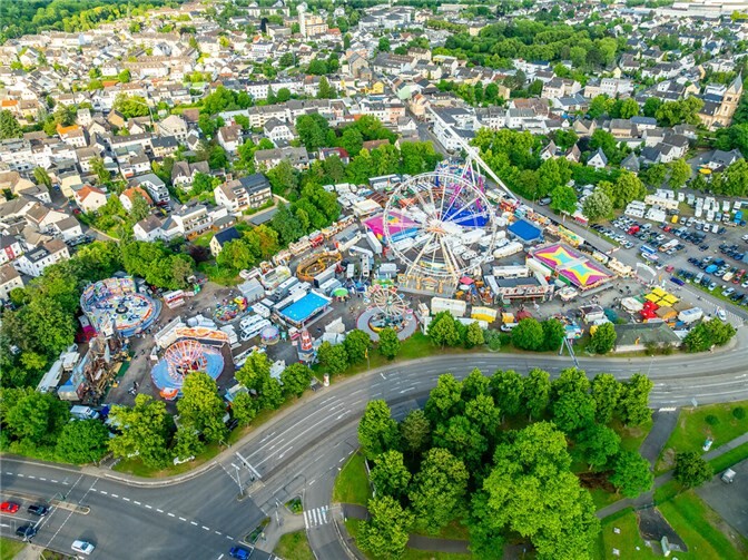Die Pfingstkirmes feiert in diesem Jahr ihr 150-jähriges Jubiläum.