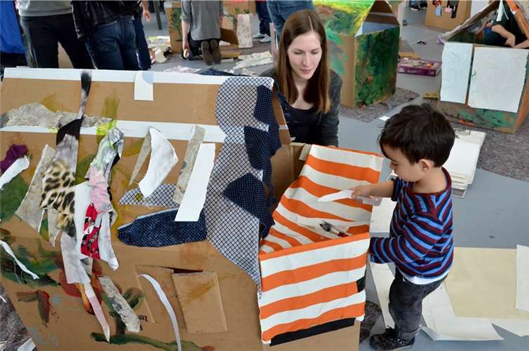 Die Phantasie der Kinder aus Afghanistan und Syrien war grenzenlos.