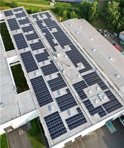 Die Photovoltaik-Anlage.  Foto: Dr. Boy GmbH & Co. KG 